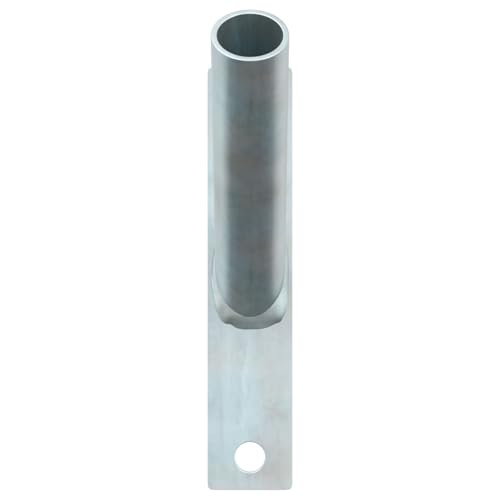 vidaXL Minimalistischer Metallflaggenhalter langlebig und stylisch Außendeko gebürstetes Finish Design 150 x 30 mm Größe perfekt von vidaXL