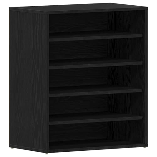 vidaXL Minimalistischer Schuhschrank aus schwarzer Eiche | 4 Regal-Kapazität | Indoor Organizer | Holzwerkstoff | Flur- und Schlafzimmer Nutzung | Regal Möbel Lösung für Hauswirtschaftsraum vidaXL Minimalistischer Schuhschrank aus schwarzer Eiche | 4 Regal-Kapazität | Indoor Organizer | Holzwerkstoff | Flur- und Schlafzimmer Nutzung | Regal Möbel Lösung für Hauswirtschaftsraum von vidaXL