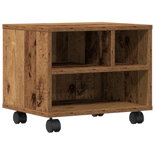 vidaXL Mittlerer rechteckiger Druckerständer aus altem Holz in rustikalem Finish mit DREI Stauraumfächern | Ingenieurdesign ideal für Büro- oder Home-Use, multifunktional im Vintage-Stil vidaXL Mittlerer rechteckiger Druckerständer aus altem Holz in rustikalem Finish mit DREI Stauraumfächern | Ingenieurdesign ideal für Büro- oder Home-Use, multifunktional im Vintage-Stil von vidaXL