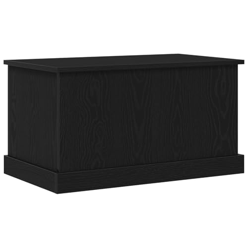 vidaXL Aufbewahrungsbox Schwarz Eiche 70 x 40 x 38 cm Holzwerkstoff Organizer für Wohnzimmer und Schlafzimmer, schicke Truhe, dekorative Kiste, modernesDesign, rechteckig, stylisches Wohndekor von vidaXL