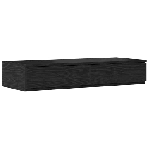 vidaXL Bett-Schubladen Schwarz 100x36,5x16,5 cm Holzwerkstoff vidaXL Bett-Schubladen Schwarz 100x36,5x16,5 cm Holzwerkstoff von vidaXL