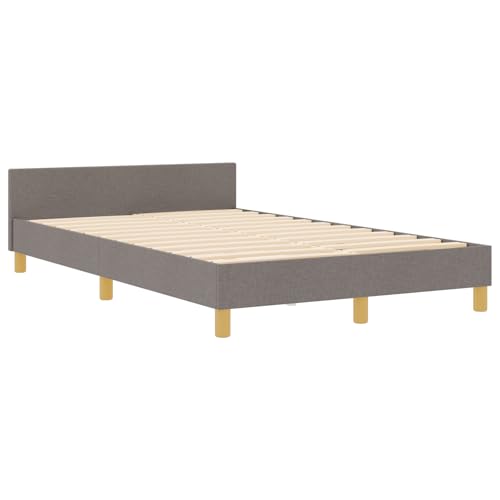vidaXL Moderne taupefarbene Bettrahmen | Getuftetes Design, Holzwerkstoff & Massivholz | Perfekt fürs Schlafzimmer | Unterstützt bis zu 250 kg | Stylisch gepolstert | 120 x 200 cm | Schlafzimmermöbel vidaXL Moderne taupefarbene Bettrahmen | Getuftetes Design, Holzwerkstoff & Massivholz | Perfekt fürs Schlafzimmer | Unterstützt bis zu 250 kg | Stylisch gepolstert | 120 x 200 cm | Schlafzimmermöbel von vidaXL