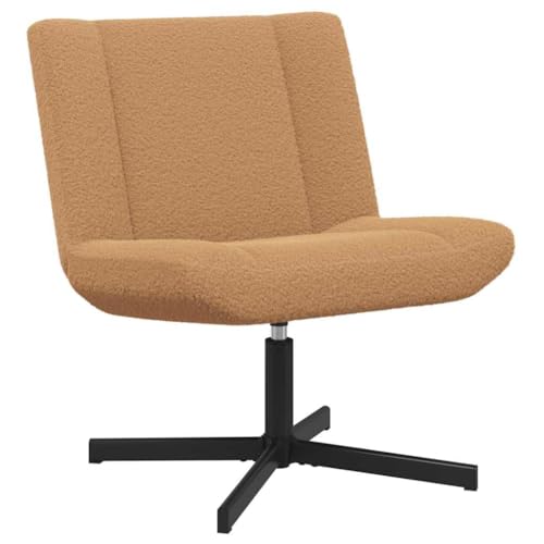 vidaXL Moderner Akzentstuhl aus beigem Stoff mit ergonomischem Design, robuster Stahlrahmen, perfekt für Wohnzimmer oder Büros, drehbarer Sitz, 360 Grad, Coole Indoor-Möbel für zuhause aus Leder. vidaXL Moderner Akzentstuhl aus beigem Stoff mit ergonomischem Design, robuster Stahlrahmen, perfekt für Wohnzimmer oder Büros, drehbarer Sitz, 360 Grad, Coole Indoor-Möbel für zuhause aus Leder. von vidaXL