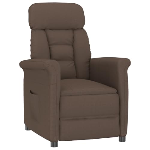 vidaXL Moderner Relaxsessel mit Verstellbarer Rückenlehne aus fleckenresistentem Mikrofaserstoff Braun Akzent Sitzgelegenheit vidaXL Moderner Relaxsessel mit Verstellbarer Rückenlehne aus fleckenresistentem Mikrofaserstoff Braun Akzent Sitzgelegenheit von vidaXL