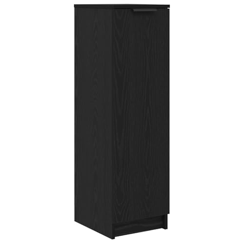 vidaXL Moderner Schuhschrank aus schwarzer Eiche mit 6 Regalen | Stylischer Organizer für den Eingangsbereich - Langlebiger Holzwerkstoff Stauraum Im Freistehenden Design für den vidaXL Moderner Schuhschrank aus schwarzer Eiche mit 6 Regalen | Stylischer Organizer für den Eingangsbereich - Langlebiger Holzwerkstoff Stauraum Im Freistehenden Design für den von vidaXL