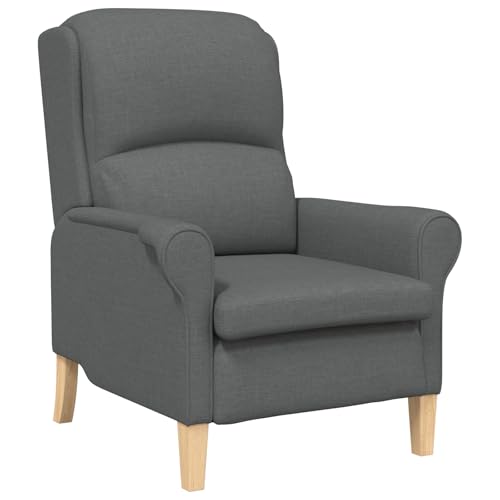 vidaXL Bequemer Moderner Sessel in Dunkelgrau | Ergonomisches Design mit atmungsaktivem Stoffbezug, ideal für Wohnzimmer und Lounges. Perfekt für Erwachsene. Bequemer Innenstuhl. von vidaXL
