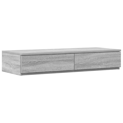 vidaXL Moderner weißer Nachttisch mit 2 Schubladen Glatte Oberfläche Kompakter Nachttisch für Schlafzimmer MDF-Konstruktion Elegantes Design Innengebrauch Vielseitige Aufbewahrungslösung Möbel von vidaXL