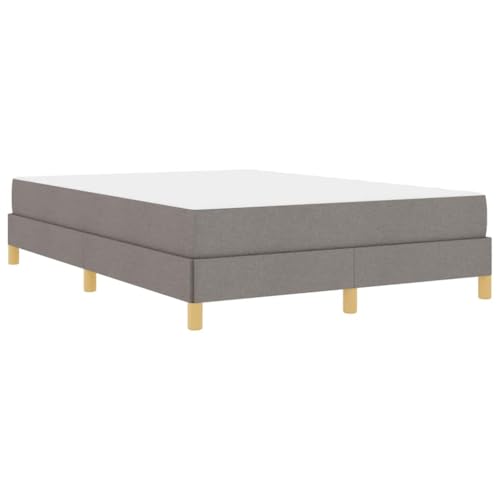 vidaXL Bettgestell für Dein Schlafzimmer – Moderne Schlaflösung im rechteckigen Design, aus Stoff und Engineered Wood, inklusive bequemer Taschenfederkern-Matratze für Dein Zuhause von vidaXL