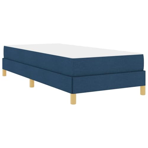 vidaXL Bettgestell fürs Schlafzimmer – Moderne Schlaflösung aus Stoff mit Konstruktionsholz und Taschenfederkernmatratze für gemütliches Wohnen von vidaXL