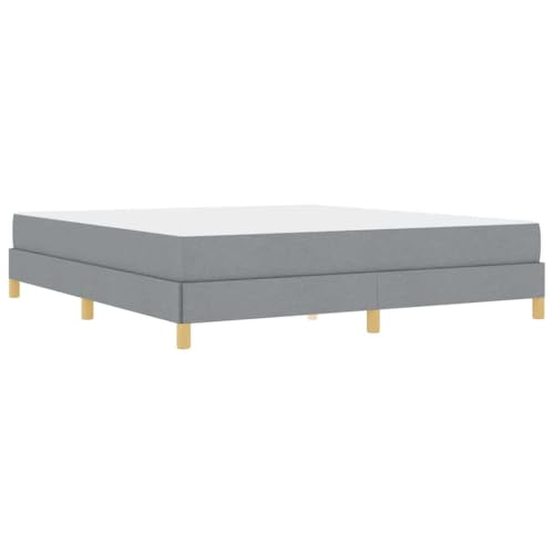 vidaXL Bettgestell für Dein Schlafzimmer – Moderne Schlaflösung, rechteckig, mit Stoffbezug und Ingenieurholz, inklusive Taschenfederkernmatratze für höchsten Komfort Zuhause von vidaXL