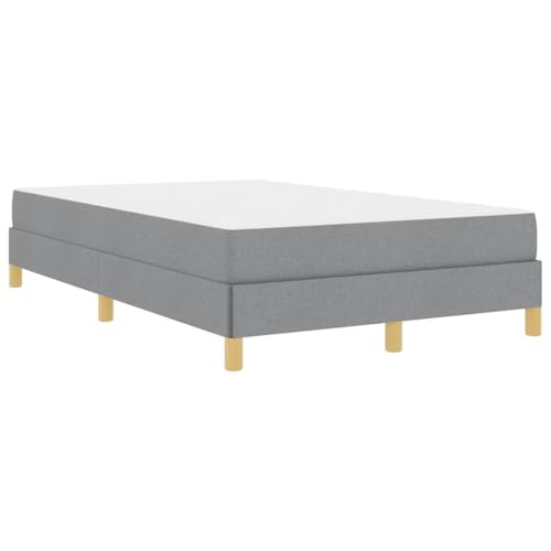 vidaXL Bettgestell für Dein Schlafzimmer – Moderne Schlaflösung, rechteckig, mit Stoff, aus Ingenieurholz, inklusive Taschenfederkernmatratze für mehr Komfort zu Hause. von vidaXL