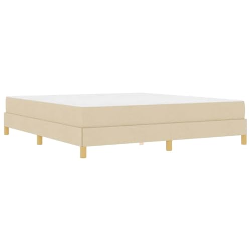 vidaXL Bettgestell – Moderne Schlaflösung für Dein Schlafzimmer. Rechteckig, aus Stoff und Ingenieursholz, inklusive Pocketed Coil Matratze für perfekten Komfort Zuhause. von vidaXL