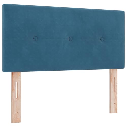 vidaXL Modernes niedriges Kopfteil Verstellbare Höhe Dunkelblau Samt Gepolstertes Massivholz Schlafzimmer Möbel Wandmontiert Deko Platzsparende Matratzenunterstützung Stylisches Design vidaXL Modernes niedriges Kopfteil Verstellbare Höhe Dunkelblau Samt Gepolstertes Massivholz Schlafzimmer Möbel Wandmontiert Deko Platzsparende Matratzenunterstützung Stylisches Design von vidaXL