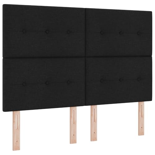 vidaXL Modernes schwarzes Boxspringbett mit Matratzen-Set 160X200 cm Stoff für Schlafzimmer Inneneinrichtung Stylisches Design Möbel Topper Gestell Taschen Erwachsene vidaXL Modernes schwarzes Boxspringbett mit Matratzen-Set 160X200 cm Stoff für Schlafzimmer Inneneinrichtung Stylisches Design Möbel Topper Gestell Taschen Erwachsene von vidaXL