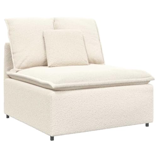 vidaXL Modulares Sofa Mittelmodul mit Kissen Creme 100 cm vidaXL Modulares Sofa Mittelmodul mit Kissen Creme 100 cm von vidaXL