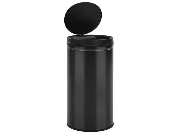 vidaXL Mülleimer Mülleimer Abfalleimer Abfallbehälter Automatischer Sensor 60 L Kohlens, schwarz von vidaXL