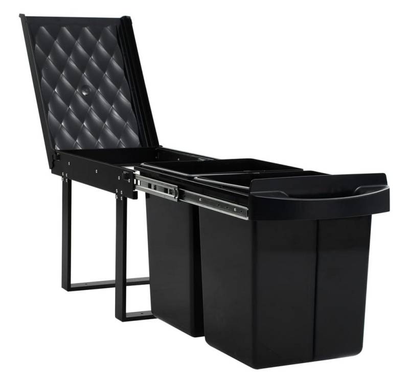 vidaXL Mülleimer Mülleimer Abfalleimer System für Küchenschrank Ausziehbar Soft-Close 4 von vidaXL