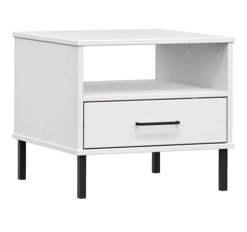 vidaXL Nachtkommode, Nachttisch OSLO mit Metallbeinen Weiß Massivholz Kiefer vidaXL Nachtkommode, Nachttisch OSLO mit Metallbeinen Weiß Massivholz Kiefer von vidaXL