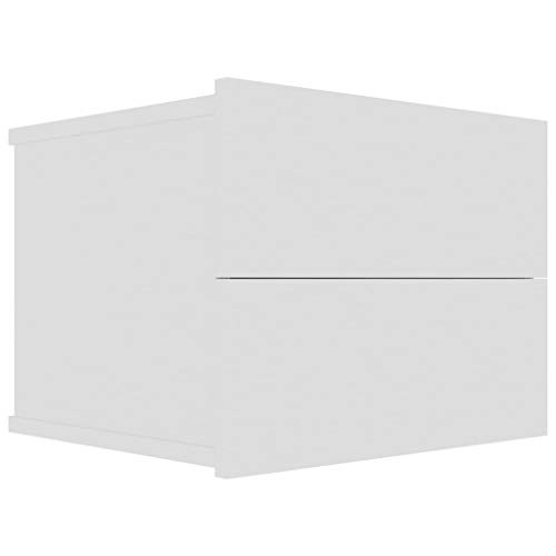 vidaXL Nachttisch 2 Schubladen Hängend Schwebend Nachtschrank Nachtkommode Nachtkonsole Wandschublade Wandregal Weiß 40x30x30cm Holzwerkstoff vidaXL Nachttisch 2 Schubladen Hängend Schwebend Nachtschrank Nachtkommode Nachtkonsole Wandschublade Wandregal Weiß 40x30x30cm Holzwerkstoff von vidaXL