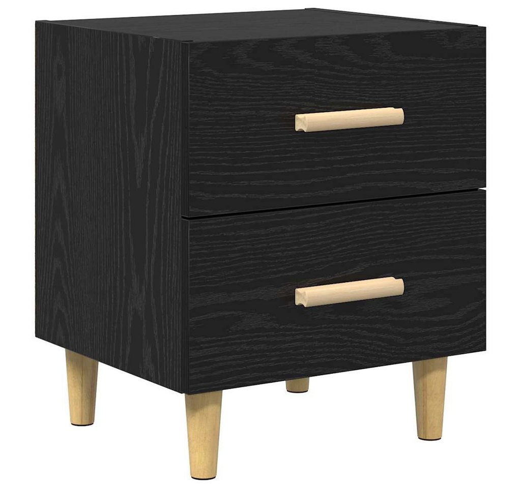 vidaXL Nachttisch Bettschrank Schwarz Eichen-Optik 40 x 35 x 47,5 cm (1-St) von vidaXL
