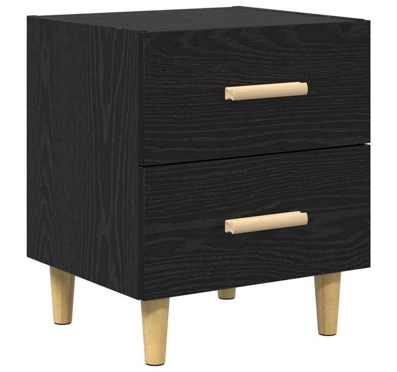vidaXL Nachttisch Bettschrank Schwarz Eichen-Optik 40 x 35 x 47,5 cm (1-St) von vidaXL