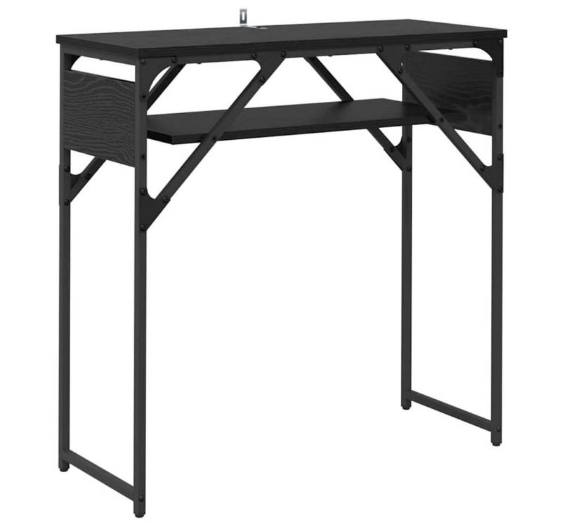 vidaXL Nachttisch Konsolentisch Schwarz Eichen-Optik 75x30x75cm Holzwerkstoff (1-St) von vidaXL