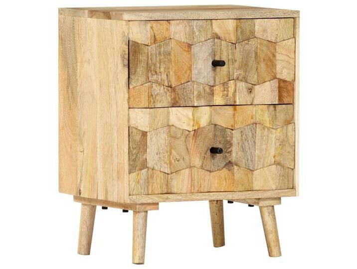 vidaXL Nachttisch Nachttisch 40x30x50 cm Massivholz, braun von vidaXL
