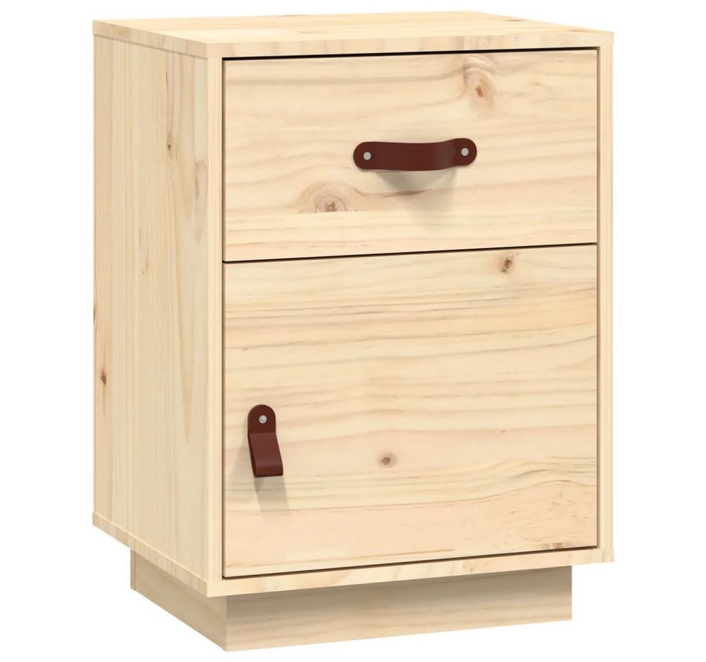 vidaXL Nachttisch Nachttisch 40x34x55 cm Massivholz Kiefer (1-St) von vidaXL