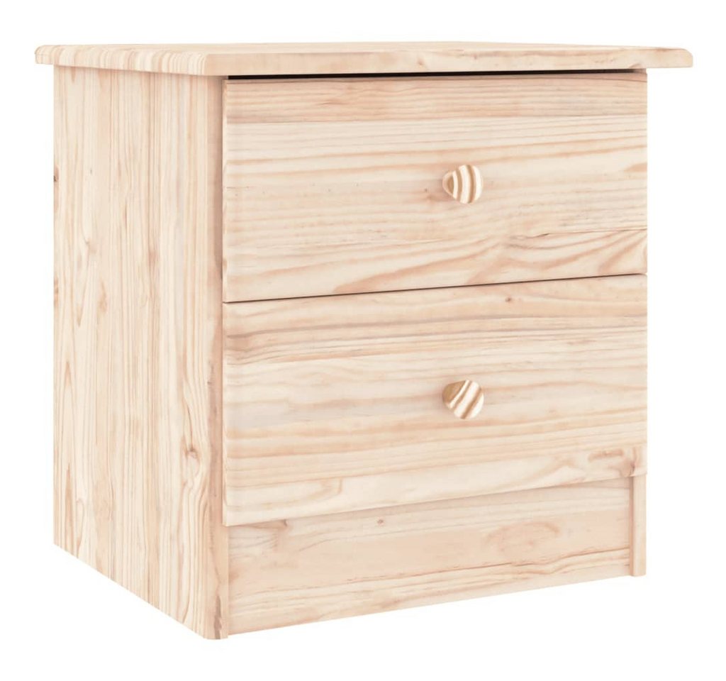vidaXL Nachttisch Nachttisch ALTA Natur 41x35x41 cm Massivholz Kiefer (1-St) von vidaXL
