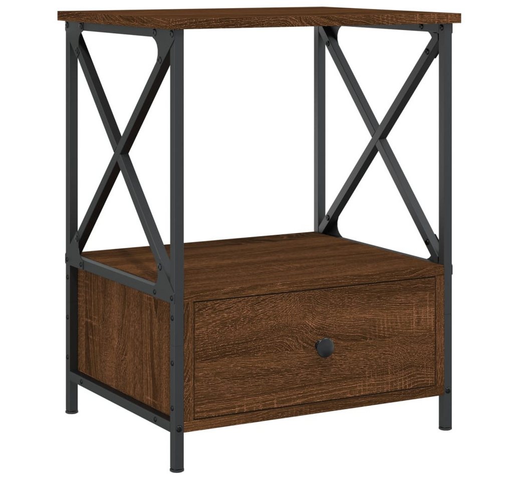 vidaXL Nachttisch Nachttisch Braun Eichen-Optik 50x41x65 cm Holzwerkstoff (1-St) von vidaXL