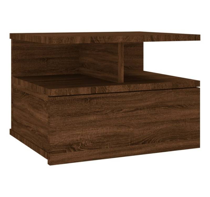 vidaXL Nachttisch Nachttisch Hängend Braun Eiche 40x31x27 cm Holzwerkstoff (1-St) von vidaXL