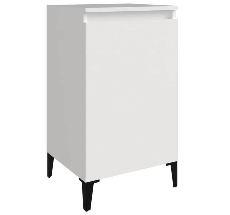 vidaXL Nachttisch Nachttisch Hochglanz-Weiß 40x35x70 cm Holzwerkstoff (1-St) von vidaXL