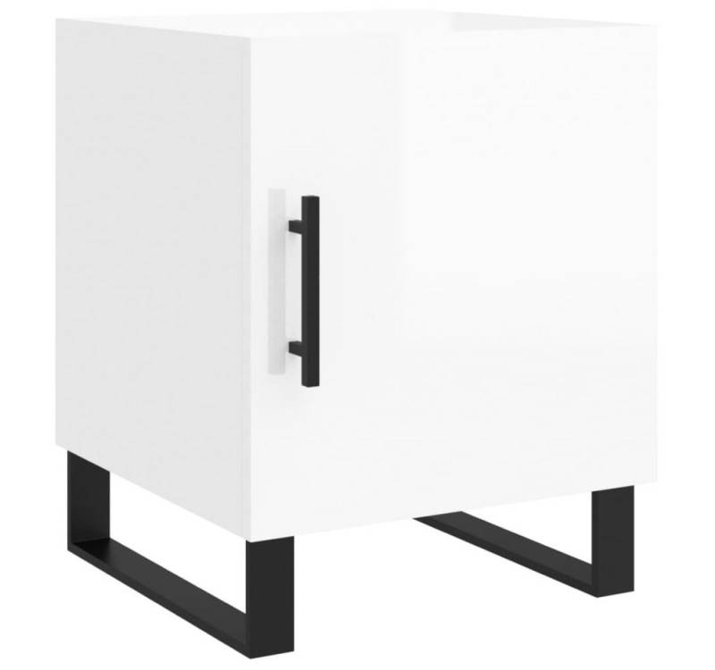 vidaXL Nachttisch Nachttisch Hochglanz-Weiß 40x40x50 cm Holz Nachtkonsole Nachtkonsole vidaXL Nachttisch Nachttisch Hochglanz-Weiß 40x40x50 cm Holz Nachtkonsole Nachtkonsole von vidaXL