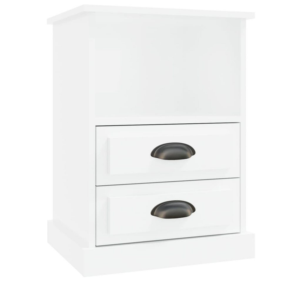 vidaXL Nachttisch Nachttisch Hochglanz-Weiß 43x36x60 cm (1-St) von vidaXL