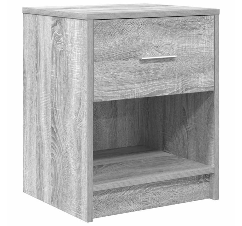 vidaXL Nachttisch Nachttisch mit Schublade Grau Sonoma 40x34x50 cm (1-St) von vidaXL