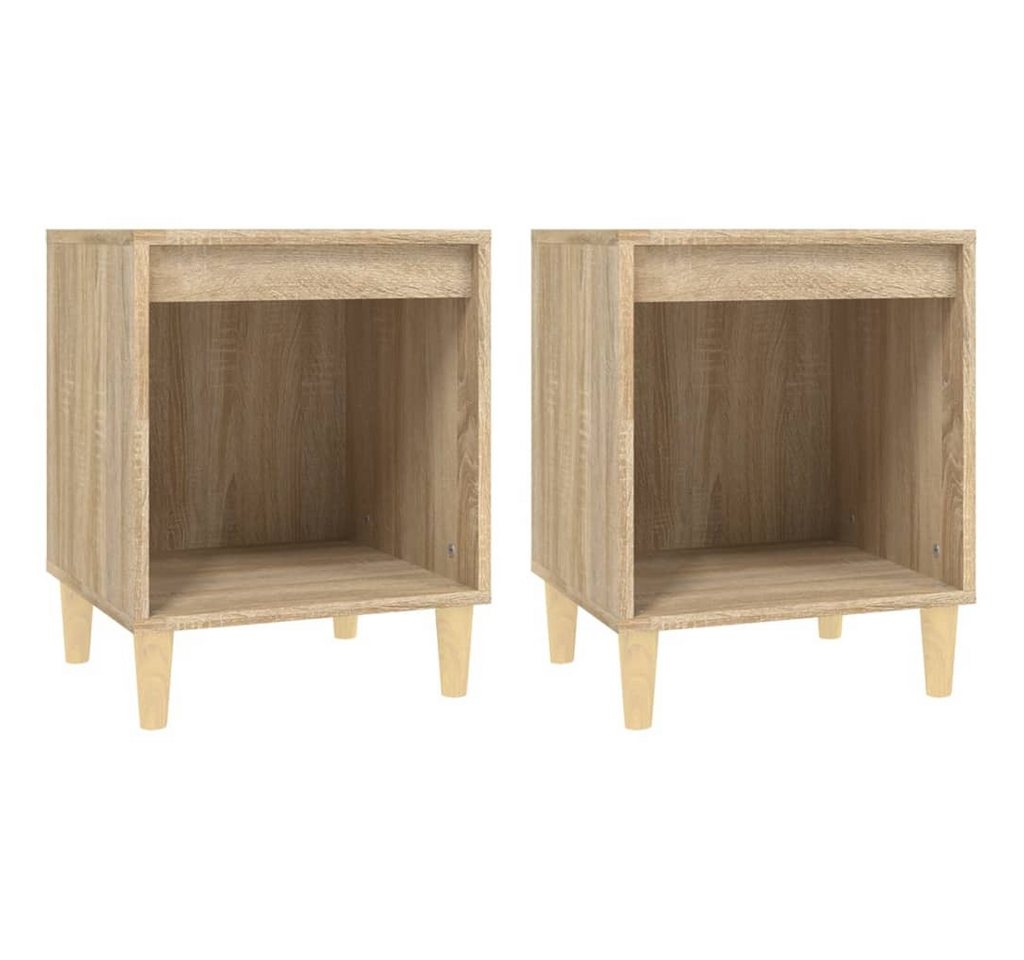 vidaXL Nachttisch Nachttische 2 Stk. Sonoma-Eiche 40x35x50 cm (2-St) von vidaXL