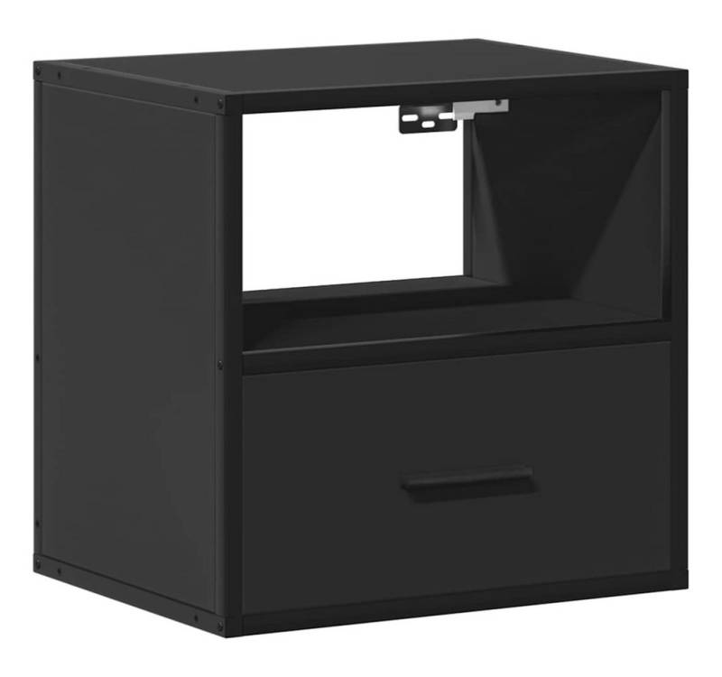 vidaXL Nachttisch Wand-Nachttisch Schwarz 40x31x39,5 cm (1-St) von vidaXL