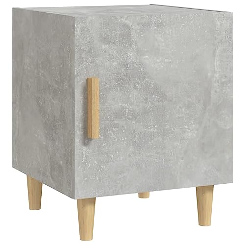 vidaXL Nachttisch mit 1 Tür Nachtschrank Nachtkonsole Nachtkommode Schlafzimmer Schrank Kommode Beistelltisch Betongrau Holzwerkstoff 40x40x50cm vidaXL Nachttisch mit 1 Tür Nachtschrank Nachtkonsole Nachtkommode Schlafzimmer Schrank Kommode Beistelltisch Betongrau Holzwerkstoff 40x40x50cm von vidaXL