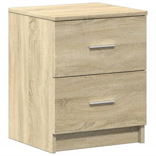 vidaXL Nachttisch mit 2 Schubladen Sonoma-Eiche 40x36x50 cm, Nachtschrank, Nachtkommode, Betttisch, Nachtkonsole, Bettschrank vidaXL Nachttisch mit 2 Schubladen Sonoma-Eiche 40x36x50 cm, Nachtschrank, Nachtkommode, Betttisch, Nachtkonsole, Bettschrank von vidaXL