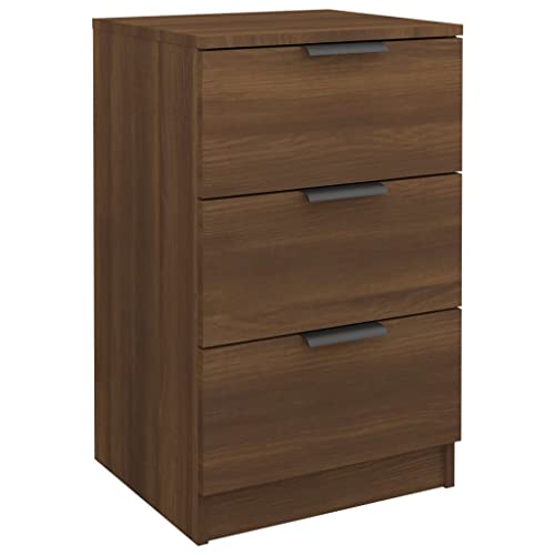 vidaXL Nachttisch mit 3 Schubladen Nachtschrank Nachtkonsole Nachtkommode Schlafzimmer Schrank Kommode Braun Eichen-Optik 40x36x65cm Holzwerkstoff vidaXL Nachttisch mit 3 Schubladen Nachtschrank Nachtkonsole Nachtkommode Schlafzimmer Schrank Kommode Braun Eichen-Optik 40x36x65cm Holzwerkstoff von vidaXL