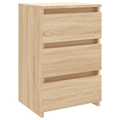 vidaXL Nachttisch mit 3 Schubladen Nachtschrank Nachtkonsole Nachtkommode Schlafzimmer Schrank Kommode Sonoma-Eiche 40x35x62,5cm Holzwerkstoff vidaXL Nachttisch mit 3 Schubladen Nachtschrank Nachtkonsole Nachtkommode Schlafzimmer Schrank Kommode Sonoma-Eiche 40x35x62,5cm Holzwerkstoff von vidaXL