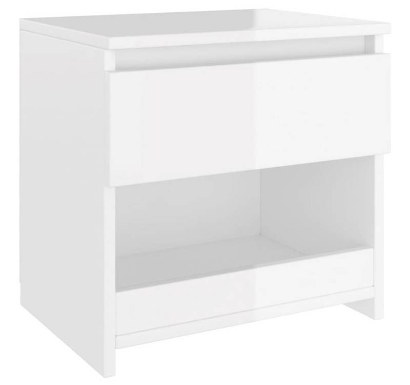vidaXL Nachtkommode, Nachttisch Hochglanz-Weiß 40x30x39 cm Holzwerkstoff von vidaXL