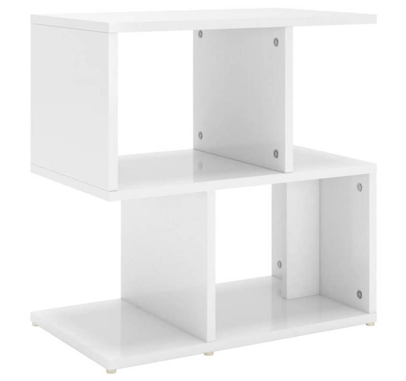 vidaXL Nachtkommode, Nachttisch Hochglanz-Weiß 50x30x51,5 cm Holzwerkstoff von vidaXL