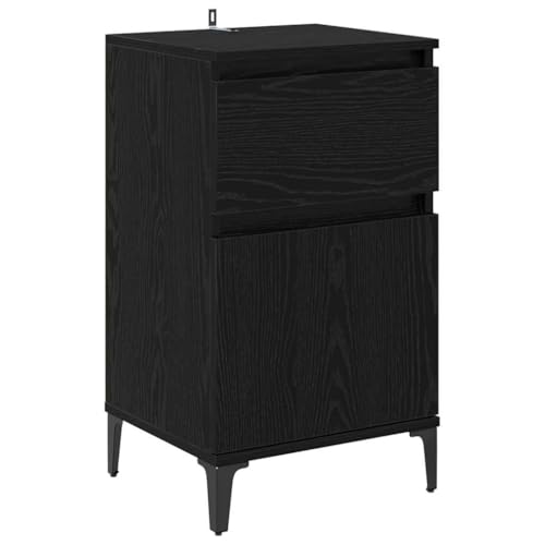 vidaXL Nachttische Schwarz Eiche 40 x 35 x 70 cm Ingenieurholz Modern Stil Viel Stauraum Minimales Design 2er Set vidaXL Nachttische Schwarz Eiche 40 x 35 x 70 cm Ingenieurholz Modern Stil Viel Stauraum Minimales Design 2er Set von vidaXL