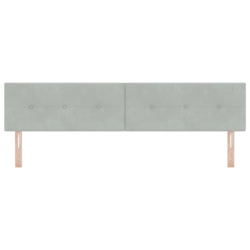 vidaXL Niedrige Graue Samt Kopfstütze | Verstellbares Höhen Schlafzimmermöbel Modernes Design 100 x 40 vidaXL Niedrige Graue Samt Kopfstütze | Verstellbares Höhen Schlafzimmermöbel Modernes Design 100 x 40 von vidaXL