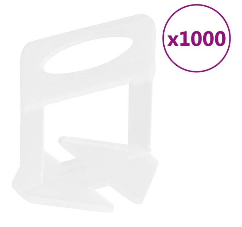 vidaXL Nivelliersystem Fliesen-Nivellierclips 1000 Stk. 2 mm von vidaXL