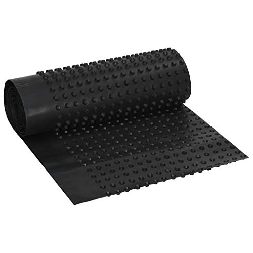 vidaXL Noppenfolie Noppenbahn Grundmauerschutz Drainagebahn Grundmauerfolie Drainage Mauerschutz Baudrainage Hochbeet HDPE 400g/m² 0,5x20m von vidaXL