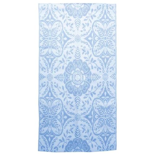 vidaXL Outdoor Teppich Zweischichtiger Jacquard Terrassenteppich Außenteppich Küchenteppich Indoor Terrasse Balkon Flur Küche Bad Babyblau 160x230cm PP vidaXL Outdoor Teppich Zweischichtiger Jacquard Terrassenteppich Außenteppich Küchenteppich Indoor Terrasse Balkon Flur Küche Bad Babyblau 160x230cm PP von vidaXL