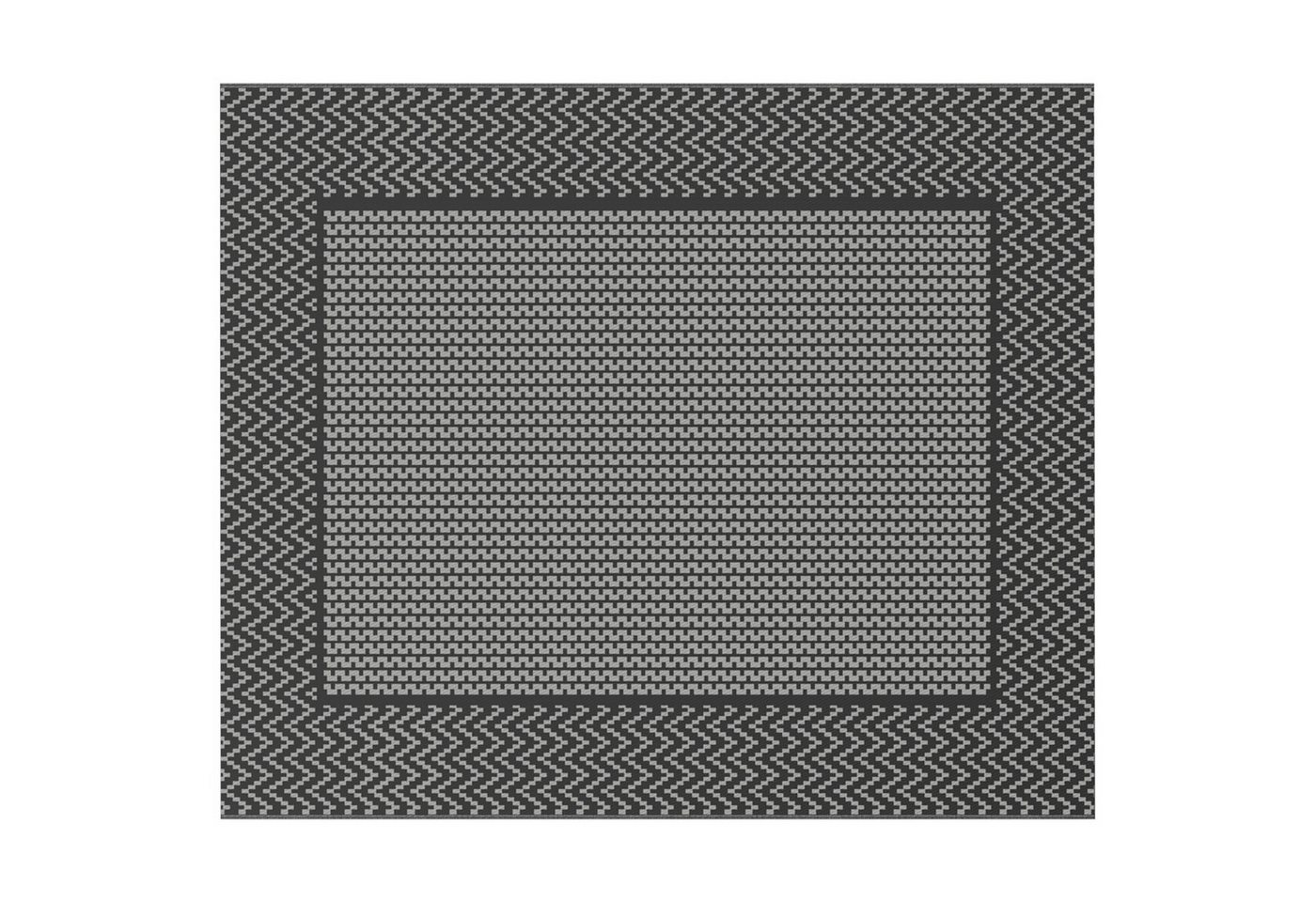 vidaXL Outdoorteppich Outdoor-Teppich ARAKIL Schwarz und Grau 250x300 cm PP vidaXL Outdoorteppich Outdoor-Teppich ARAKIL Schwarz und Grau 250x300 cm PP von vidaXL