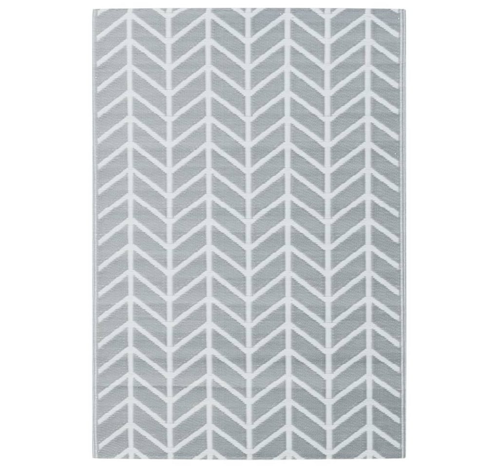 vidaXL Outdoorteppich Outdoor-Teppich Grau 160x230 cm Kunststoff Polypropylen, Höhe: 0 mm von vidaXL